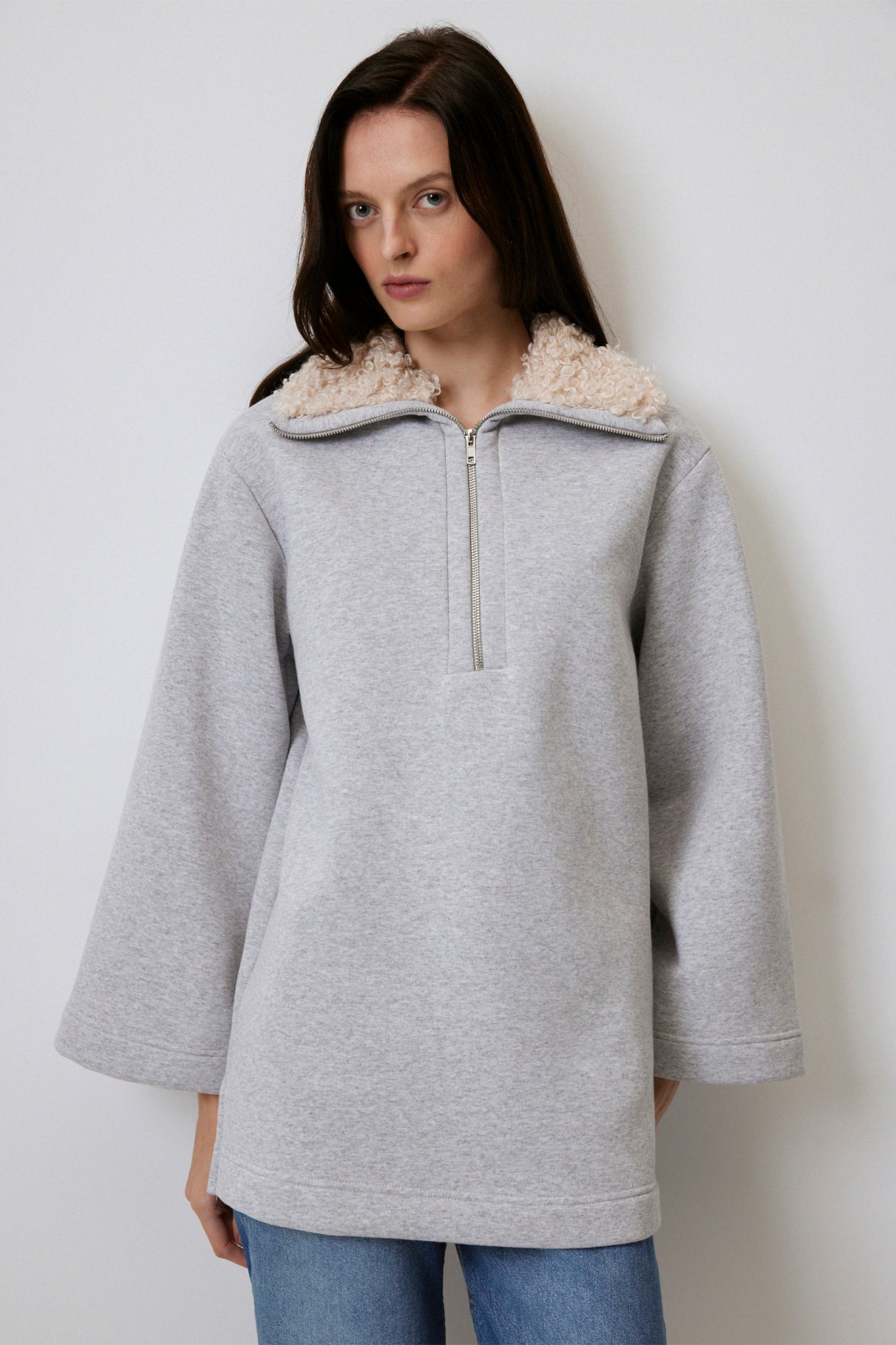 YAKASI KÜRKLÜ SWEATSHIRT