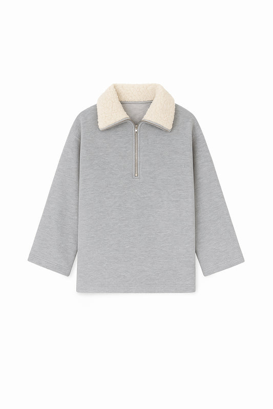 YAKASI KÜRKLÜ SWEATSHIRT