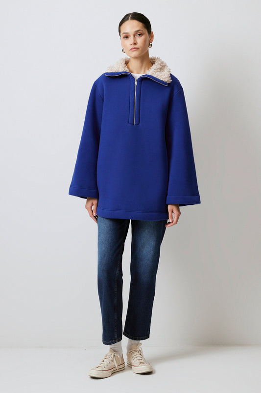 YAKASI KÜRKLÜ SWEATSHIRT