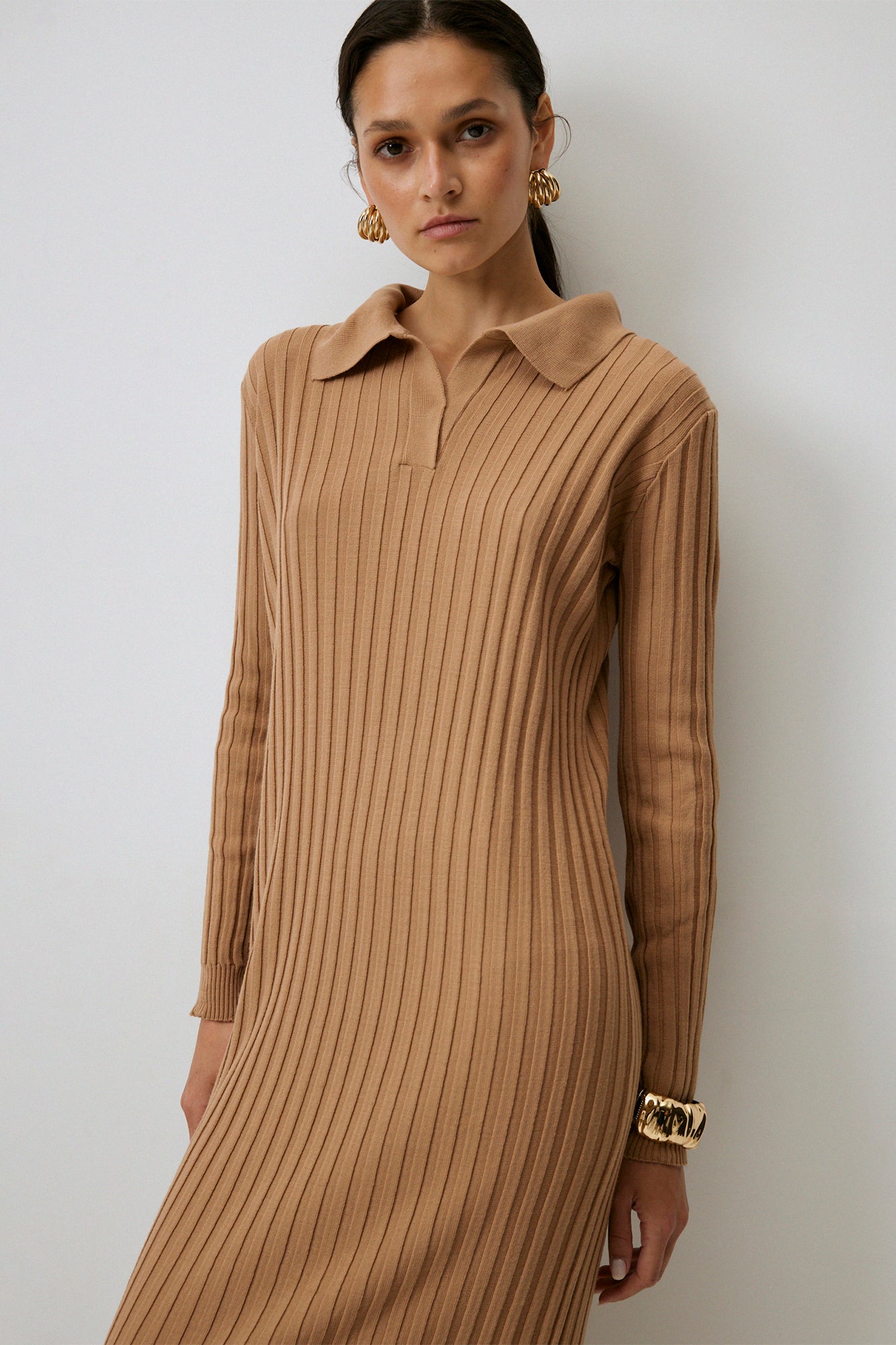 POLO YAKA TRİKO ELBİSE