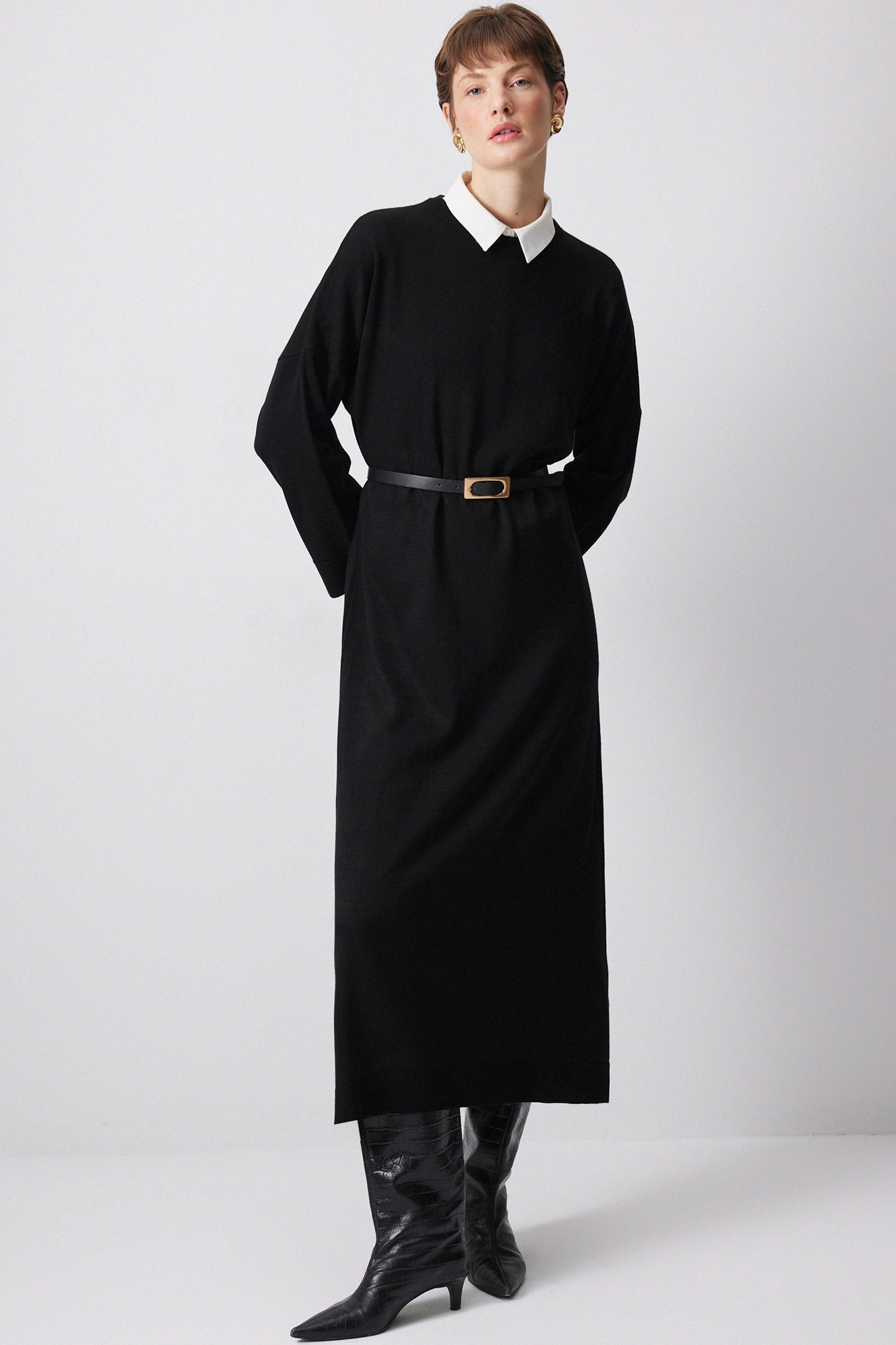 OVERSIZE TRİKO ELBİSE