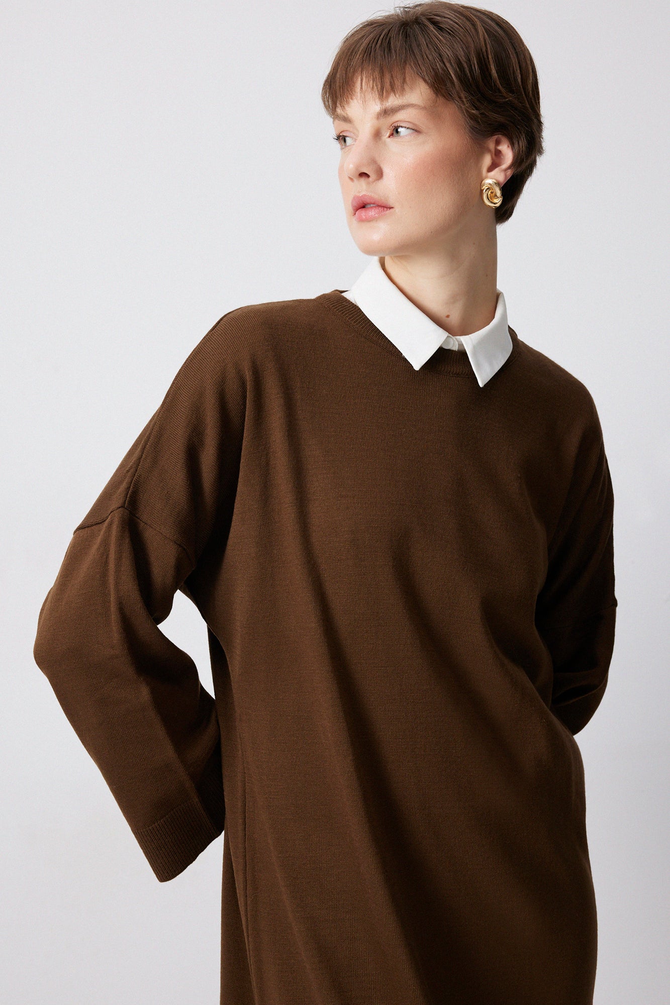 OVERSIZE TRİKO ELBİSE