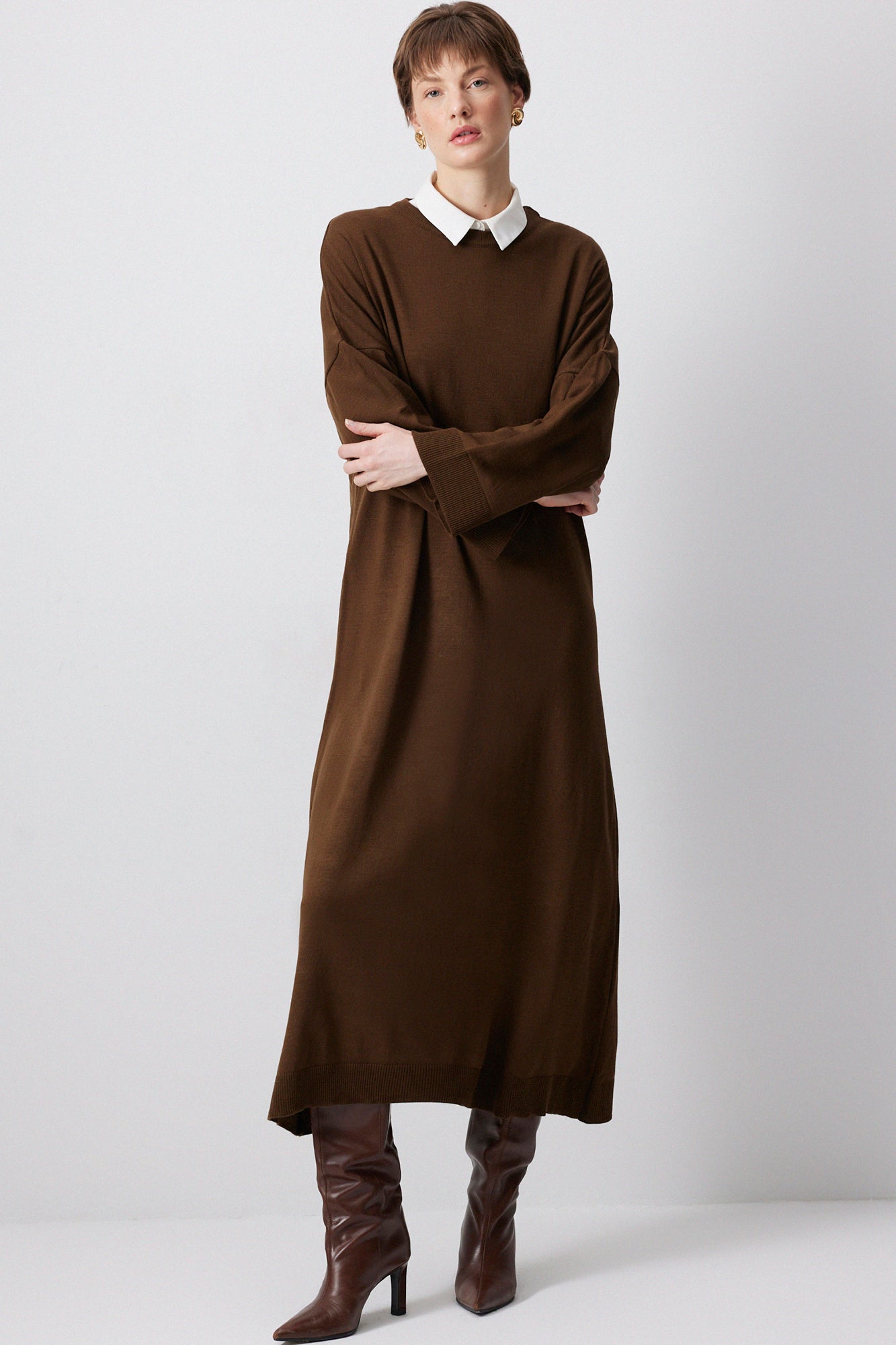 OVERSIZE TRİKO ELBİSE