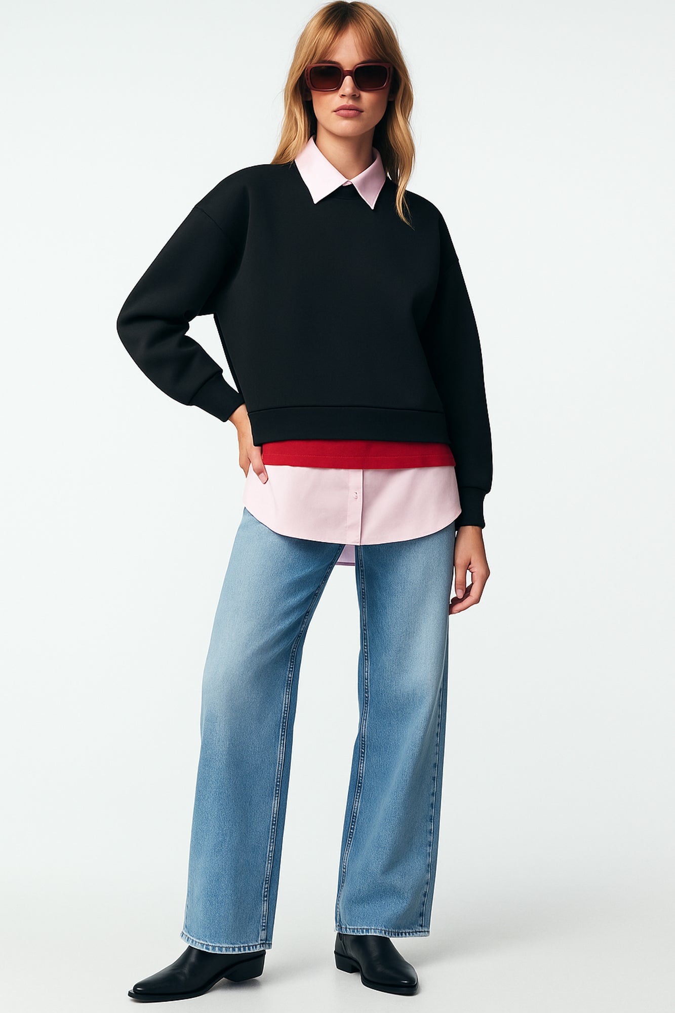 GÖMLEK YAKA SCUBA SWEATSHIRT