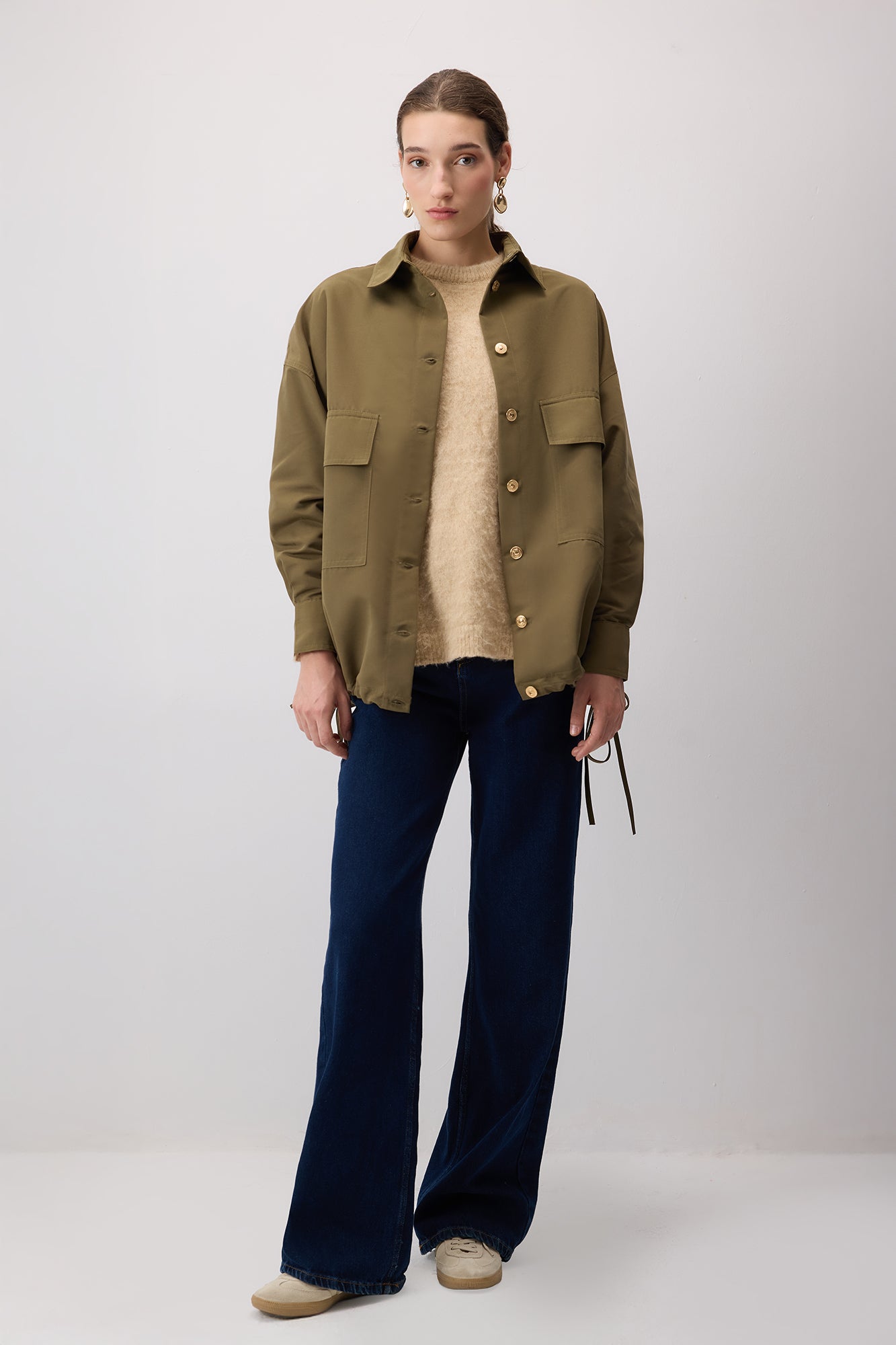 BÜZGÜLÜ OVERSIZE CEKET