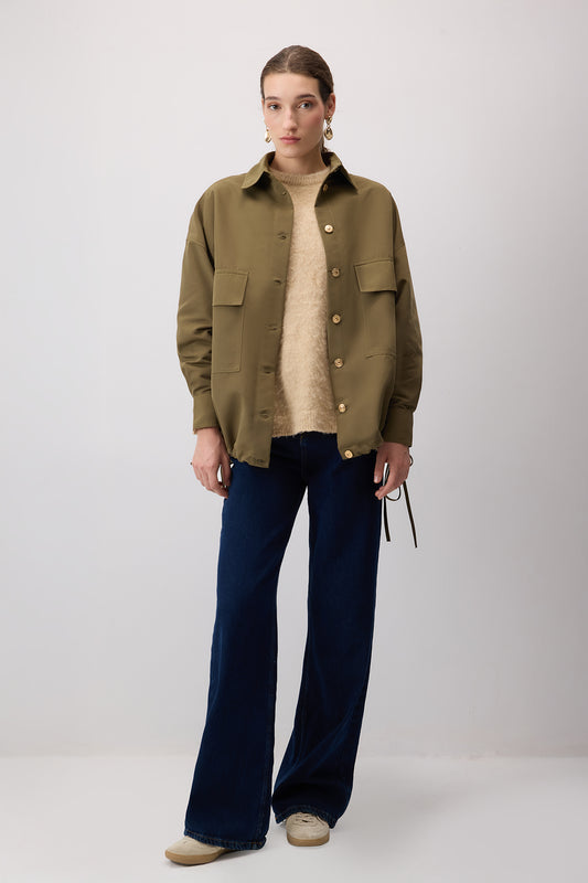 BÜZGÜLÜ OVERSIZE CEKET