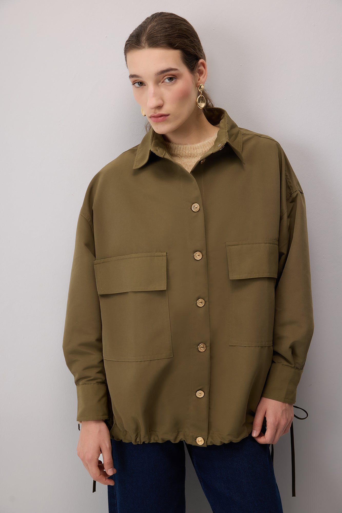 BÜZGÜLÜ OVERSIZE CEKET