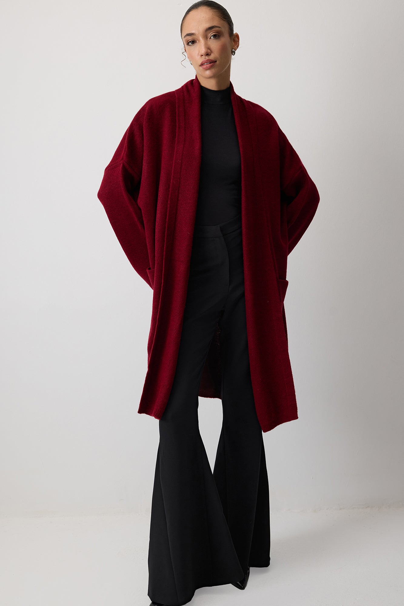 CEPLİ OVERSIZE TRİKO HIRKA