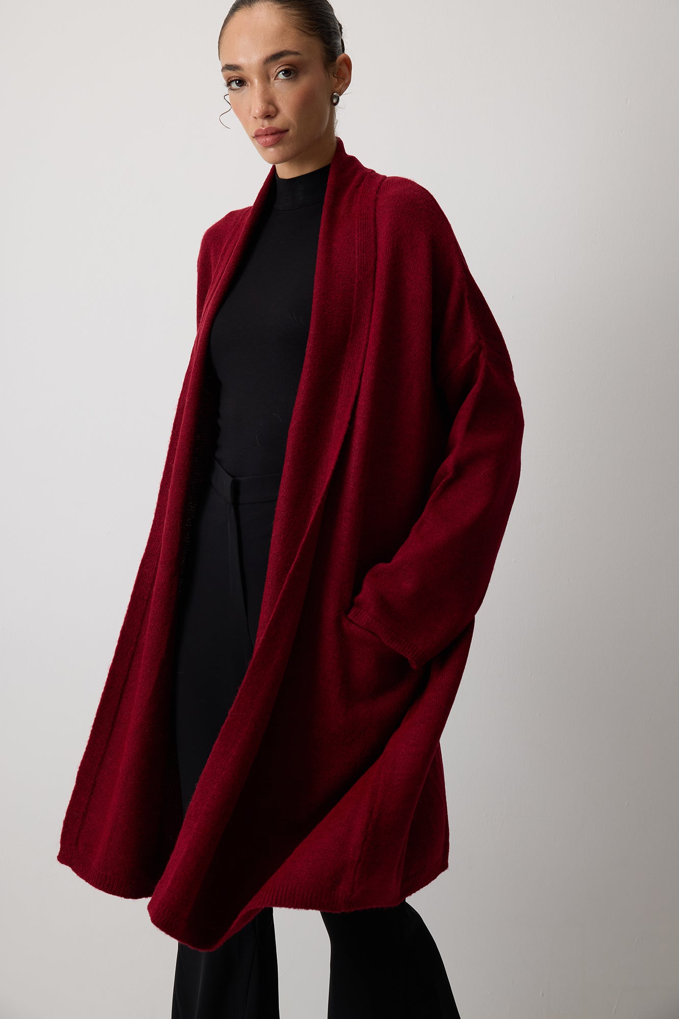 CEPLİ OVERSIZE TRİKO HIRKA