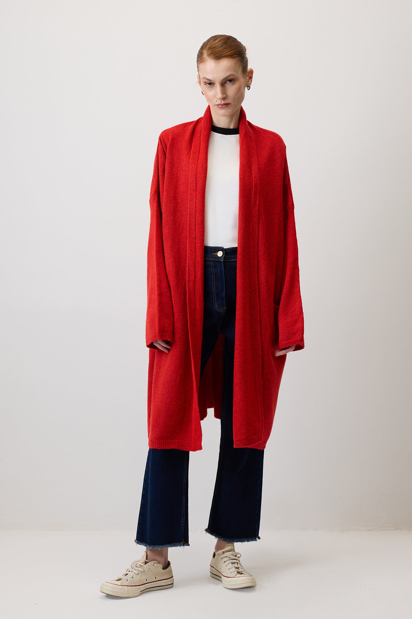 CEPLİ OVERSIZE TRİKO HIRKA