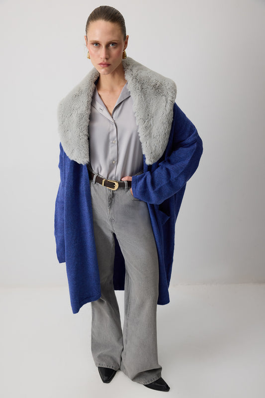 CEPLİ OVERSIZE TRİKO HIRKA