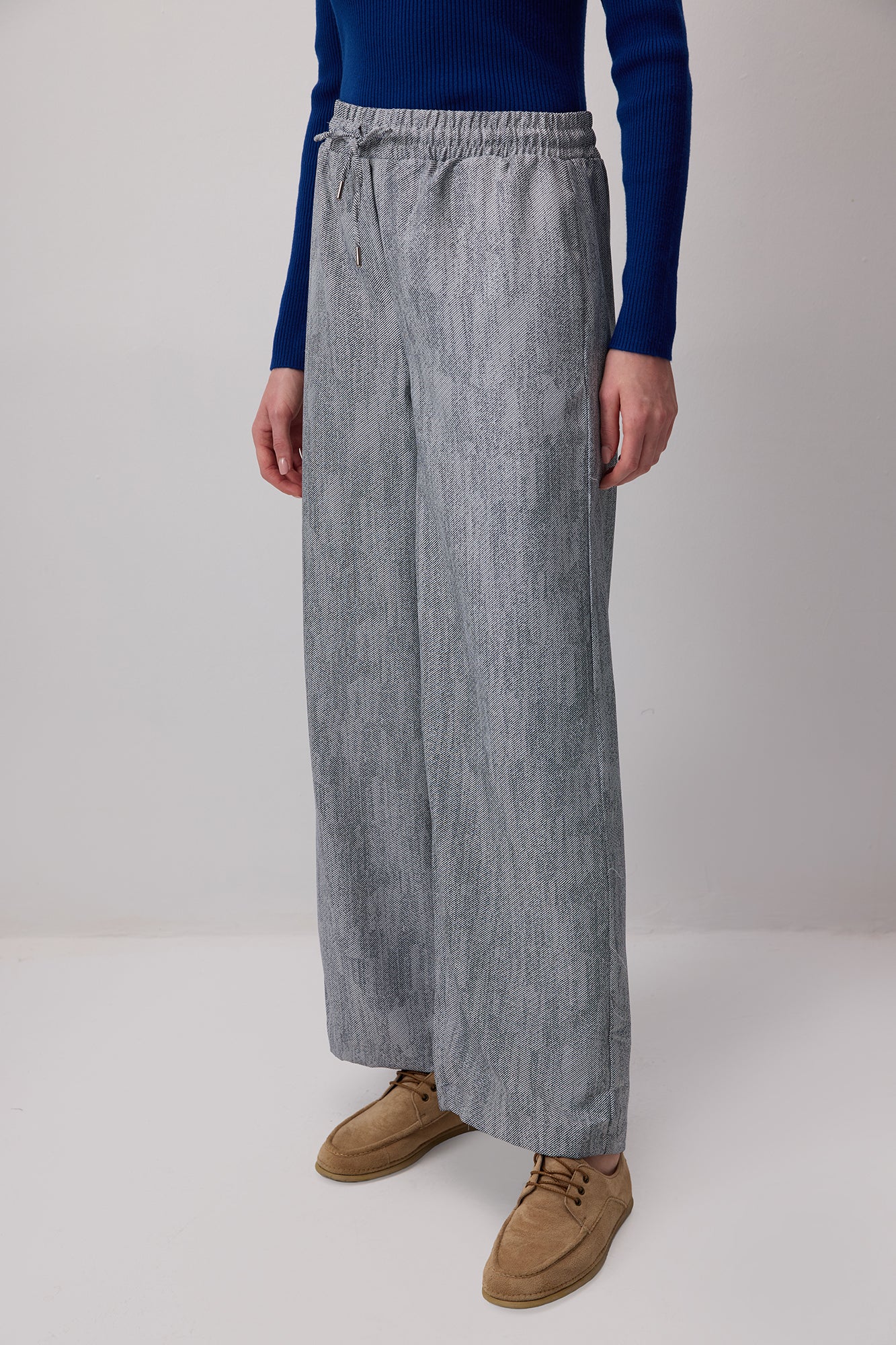 ELASTİK BEL JAKARLI PANTOLON