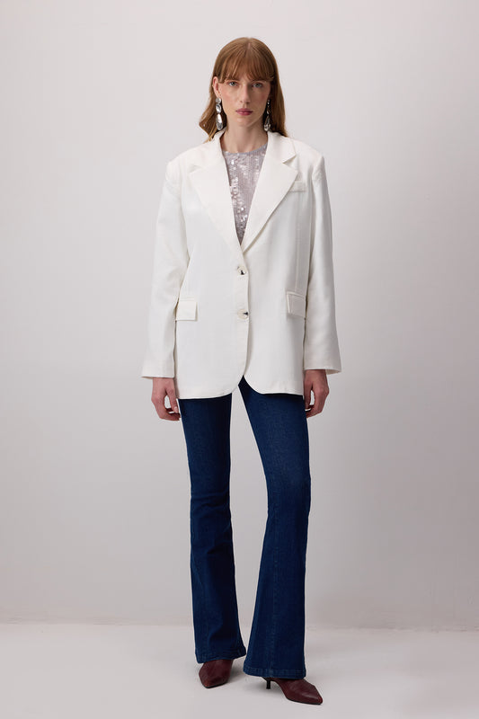 ÇİFT YIRTMAÇLI BLAZER CEKET
