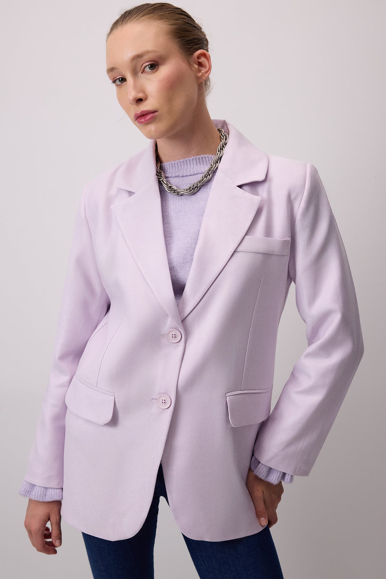 ÇİFT DÜĞMELİ BLAZER CEKET