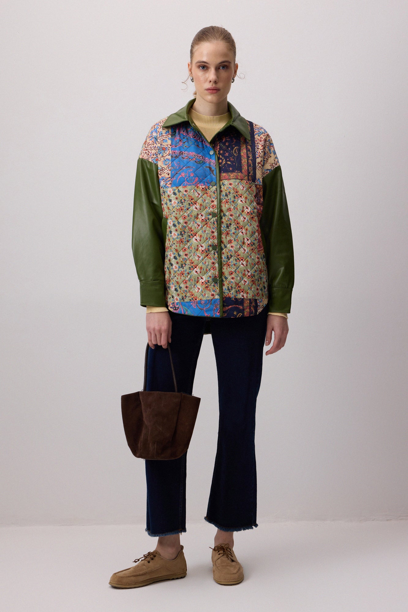 PATCHWORK DESENLİ CEKET