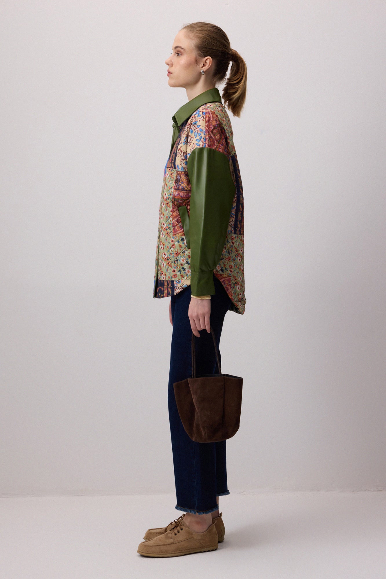 PATCHWORK DESENLİ CEKET