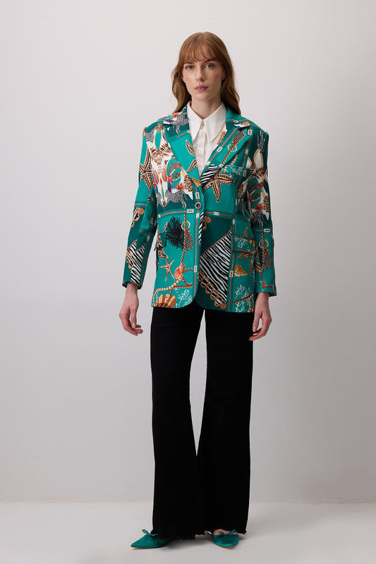 DESENLİ BLAZER CEKET