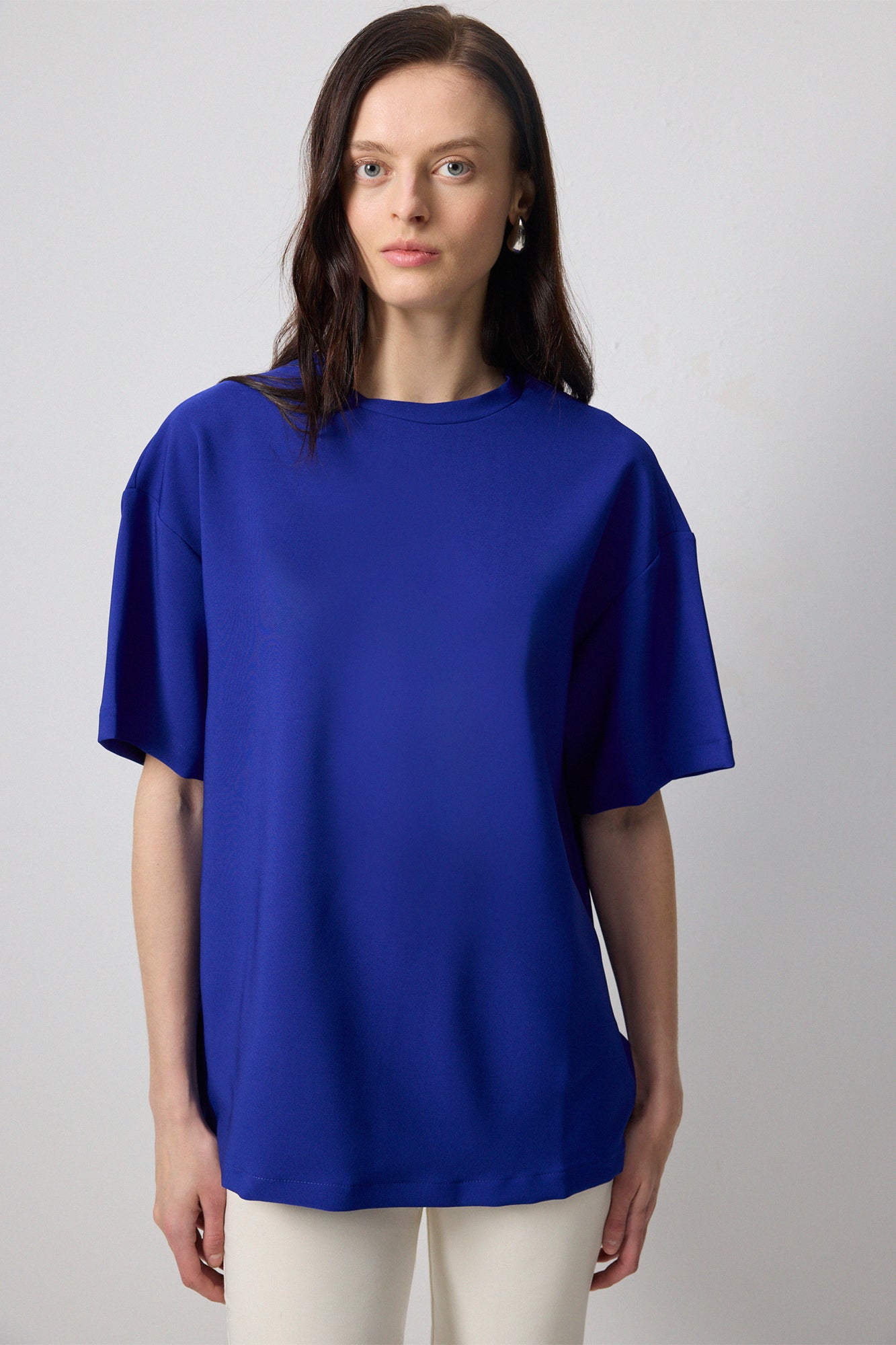KISA KOLLU KREP T-SHIRT