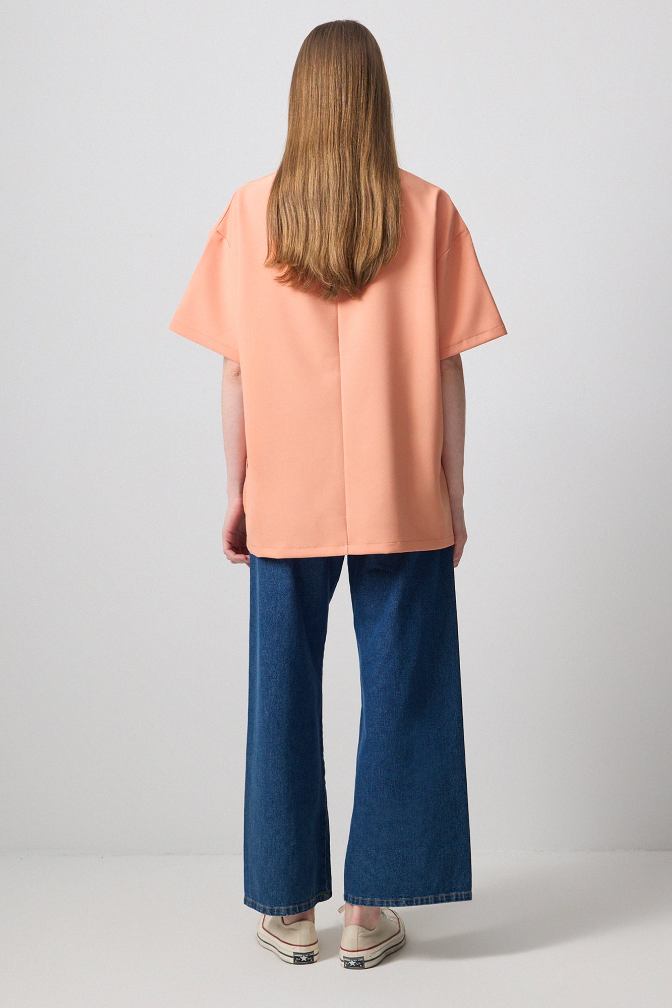 KISA KOLLU KREP T-SHIRT