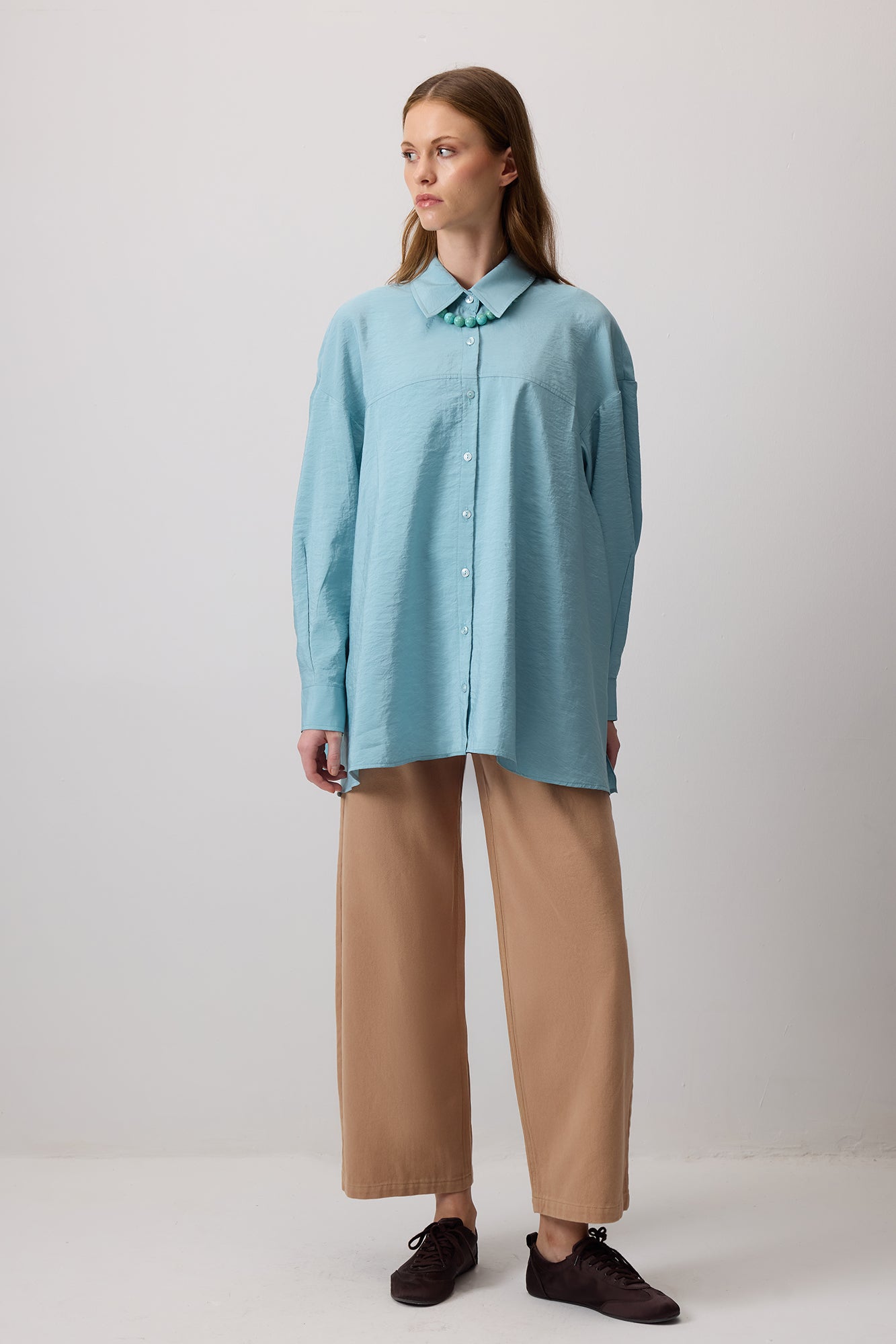 OVERSIZE KUPRA GÖMLEK