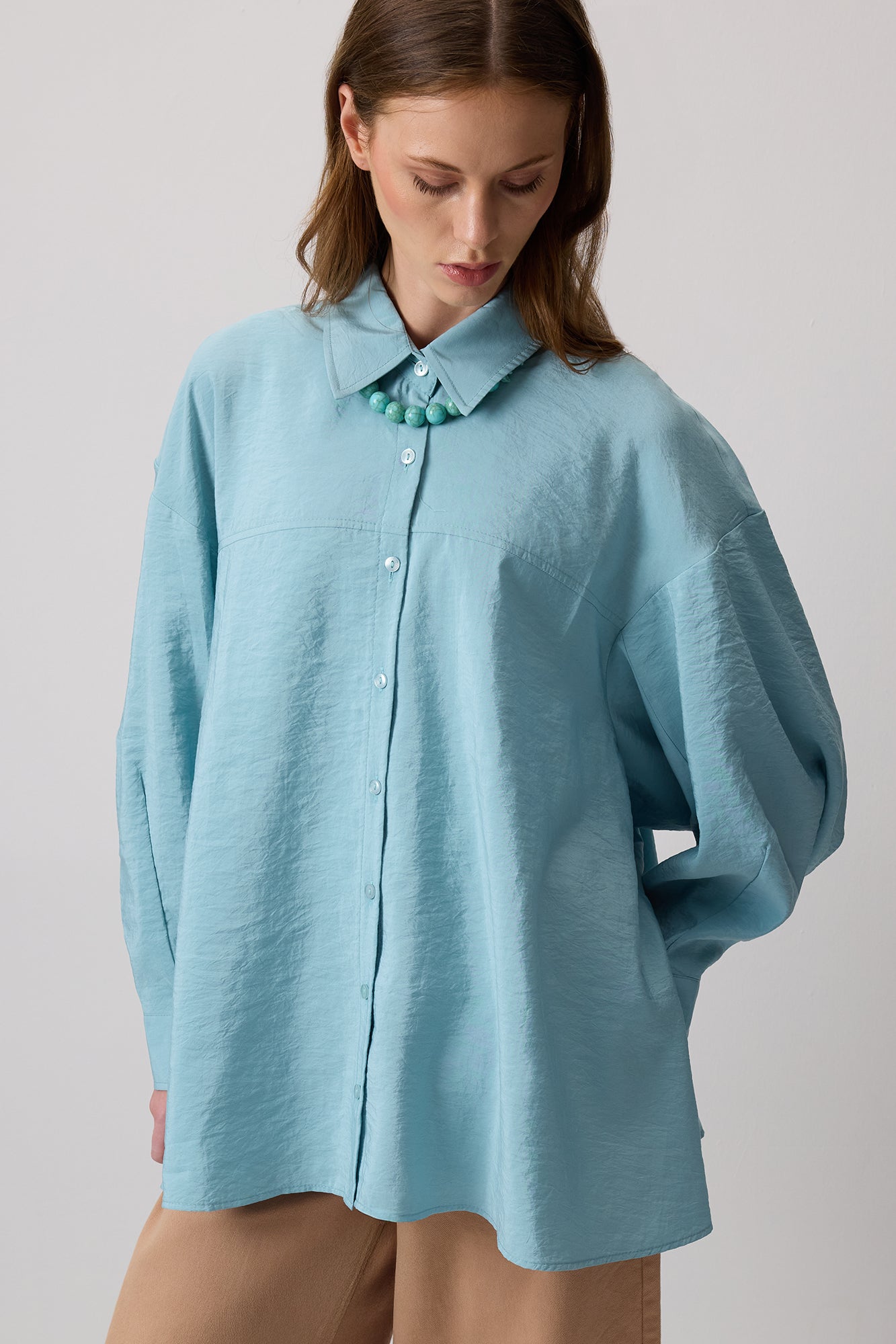 OVERSIZE KUPRA GÖMLEK