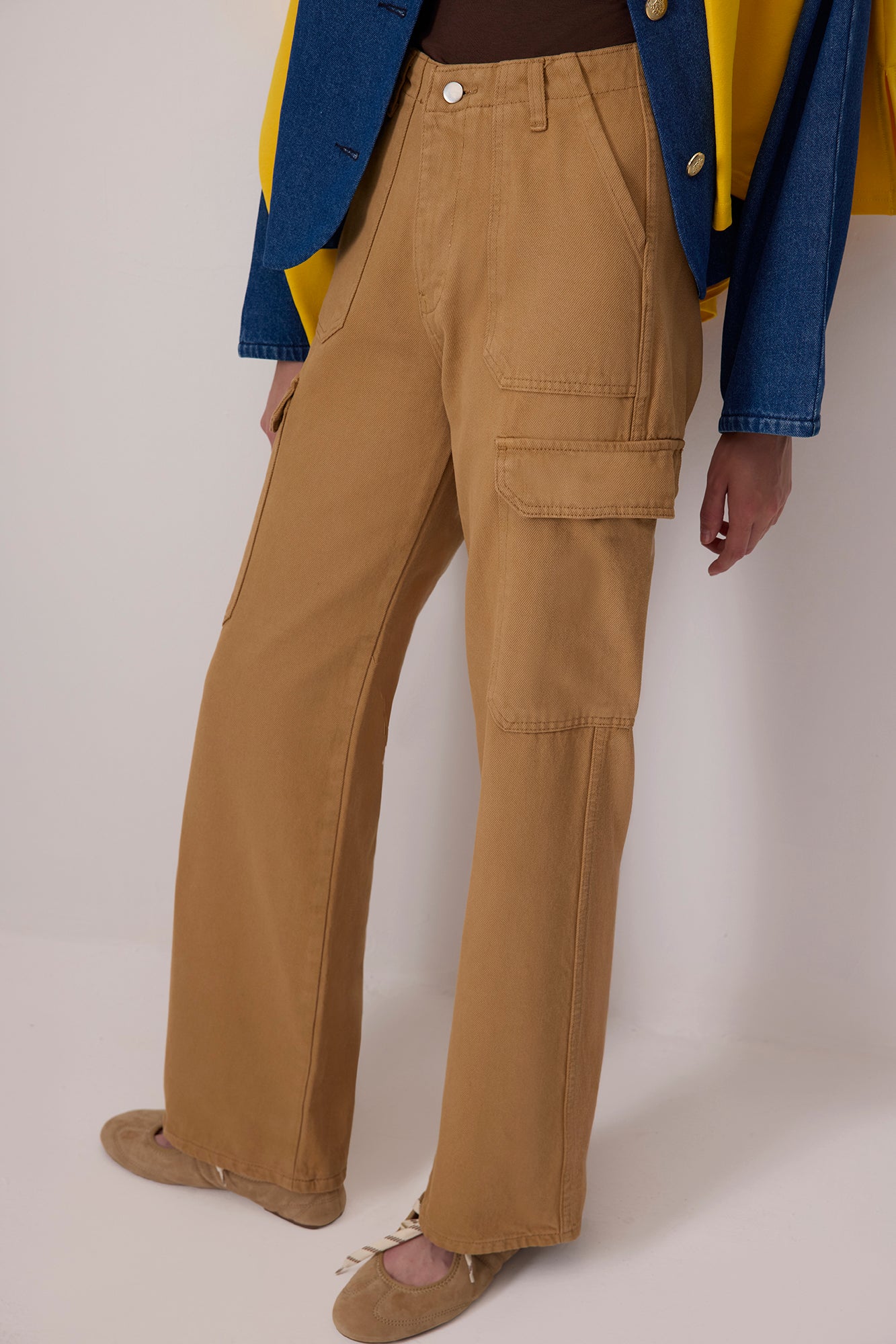 %100  PAMUK GABARDIN KARGO PANTOLON