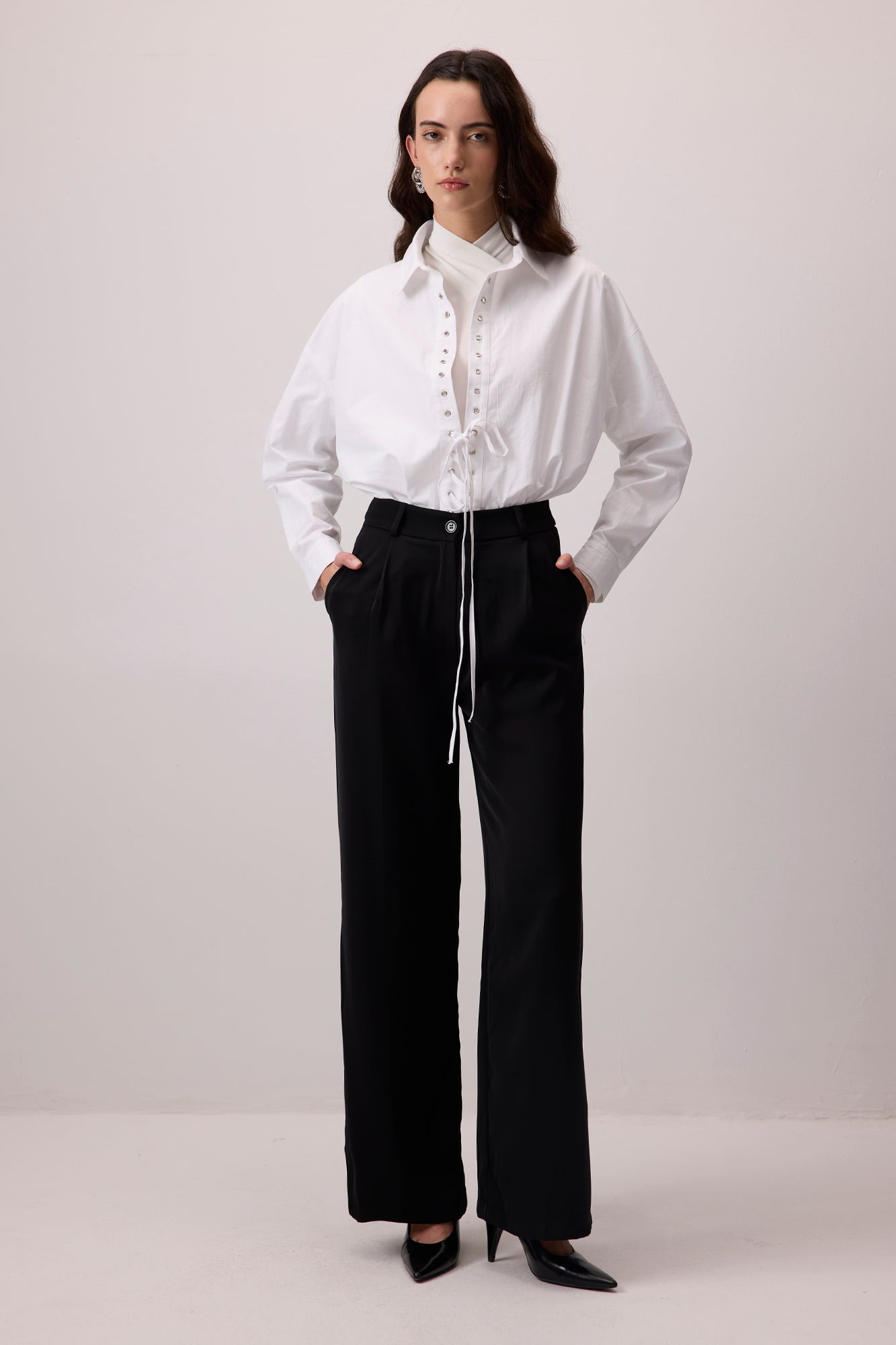 PİLELİ STRAIGHT FIT PANTOLON