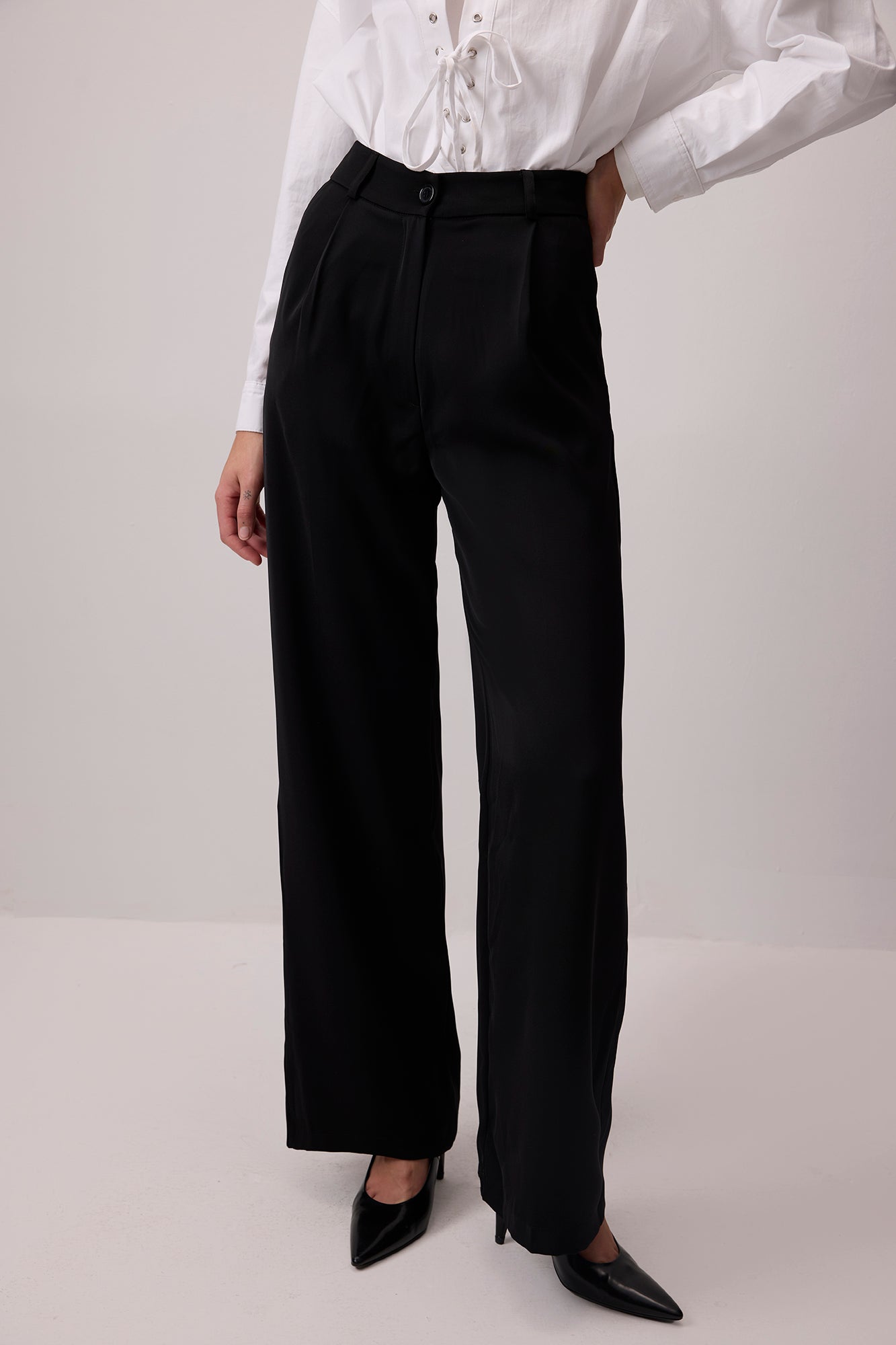PİLELİ STRAIGHT FIT PANTOLON