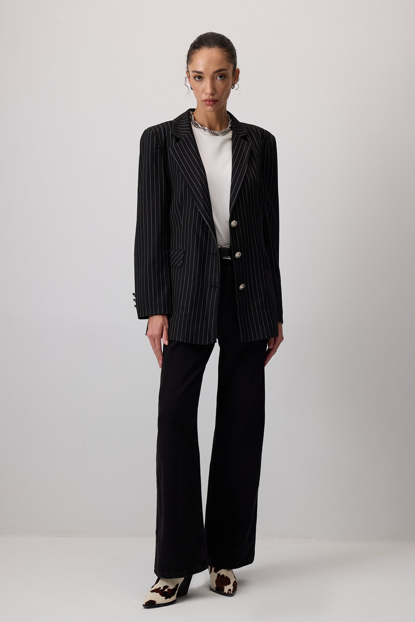 ÇİZGİLİ BLAZER CEKET