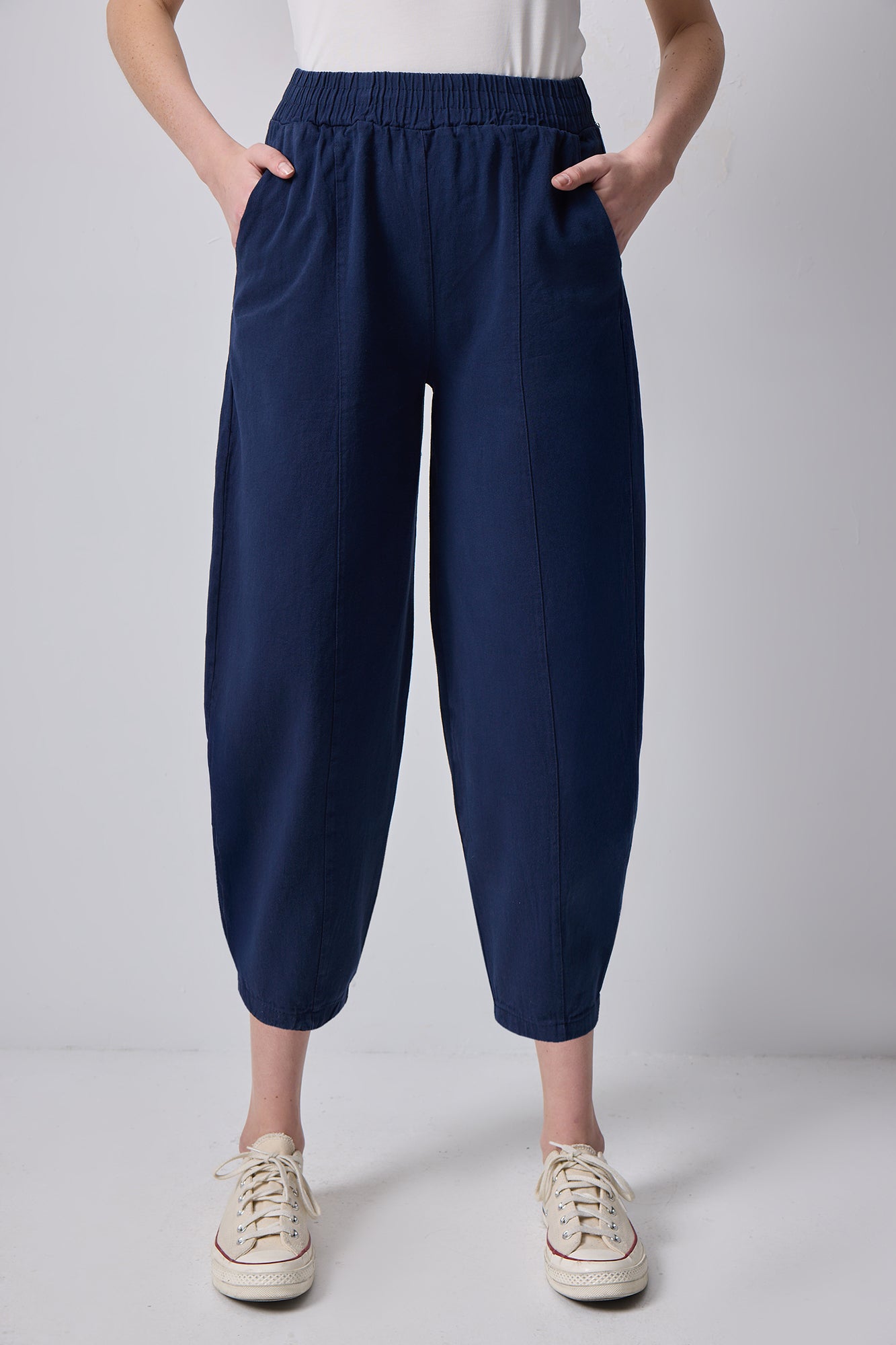 %100 PAMUKLU BELİ LASTİKLİ PANTOLON