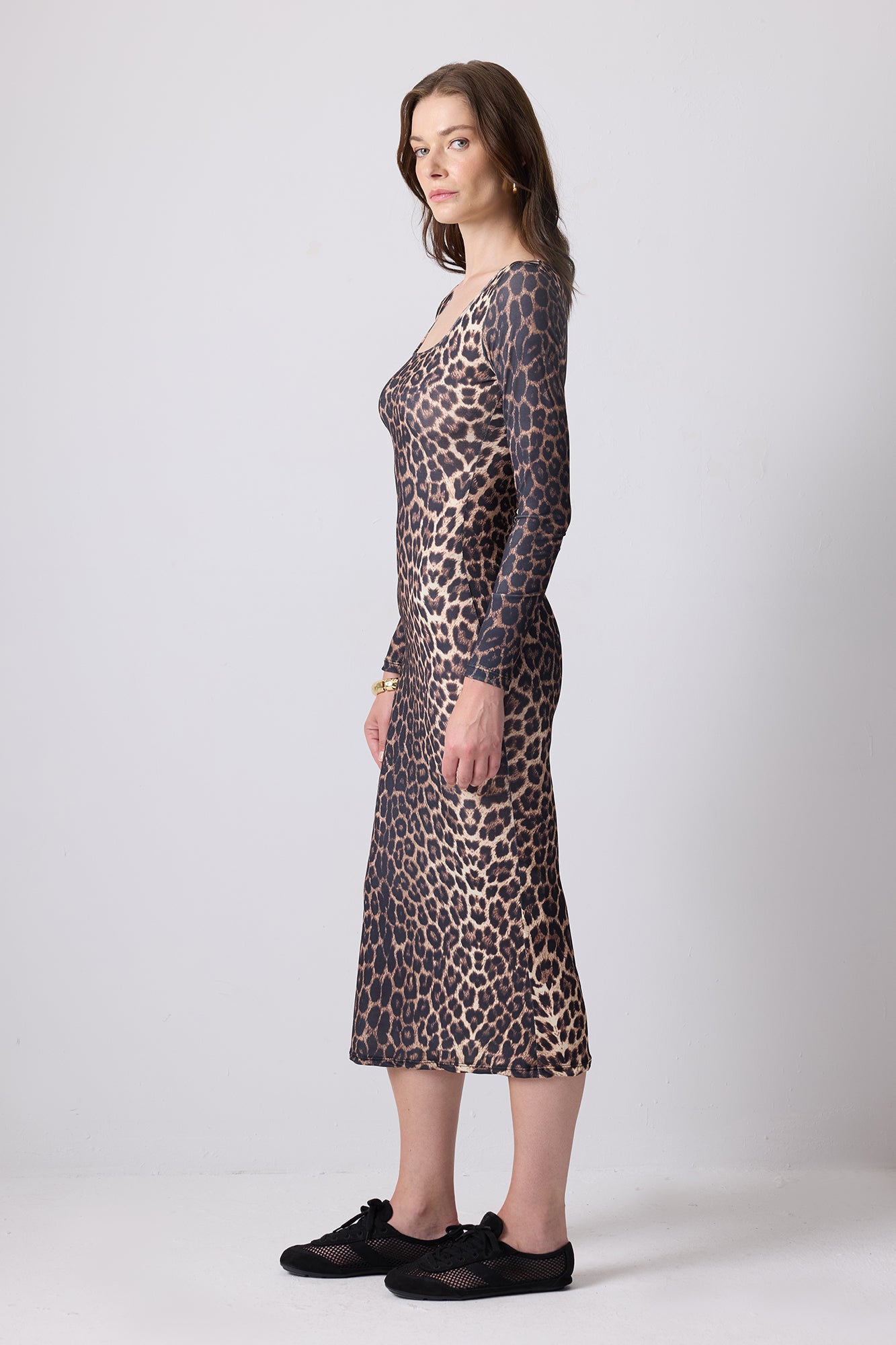 LEOPAR DESENLİ ELBİSE