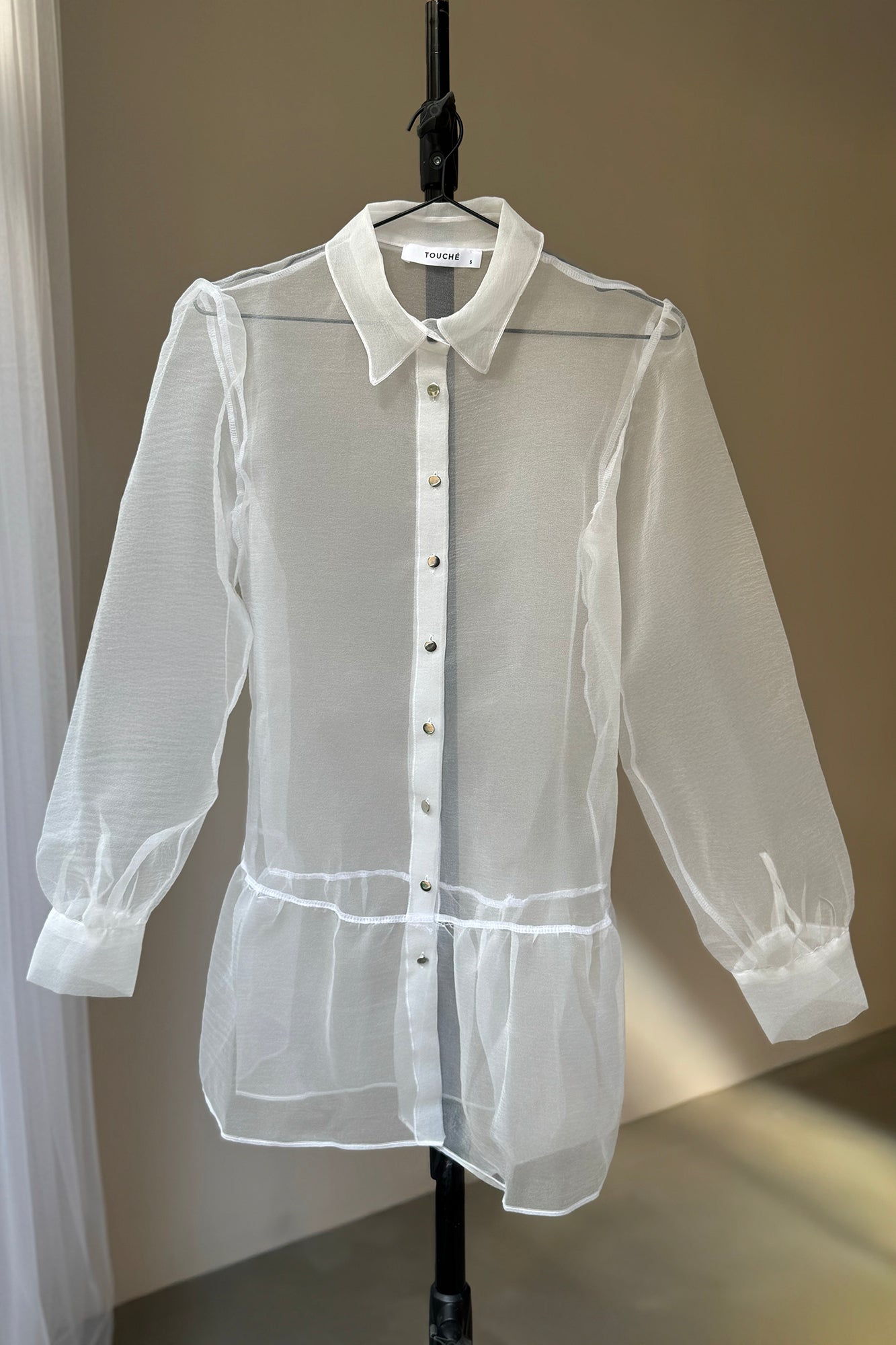 OVERSIZE ORGANZE GÖMLEK