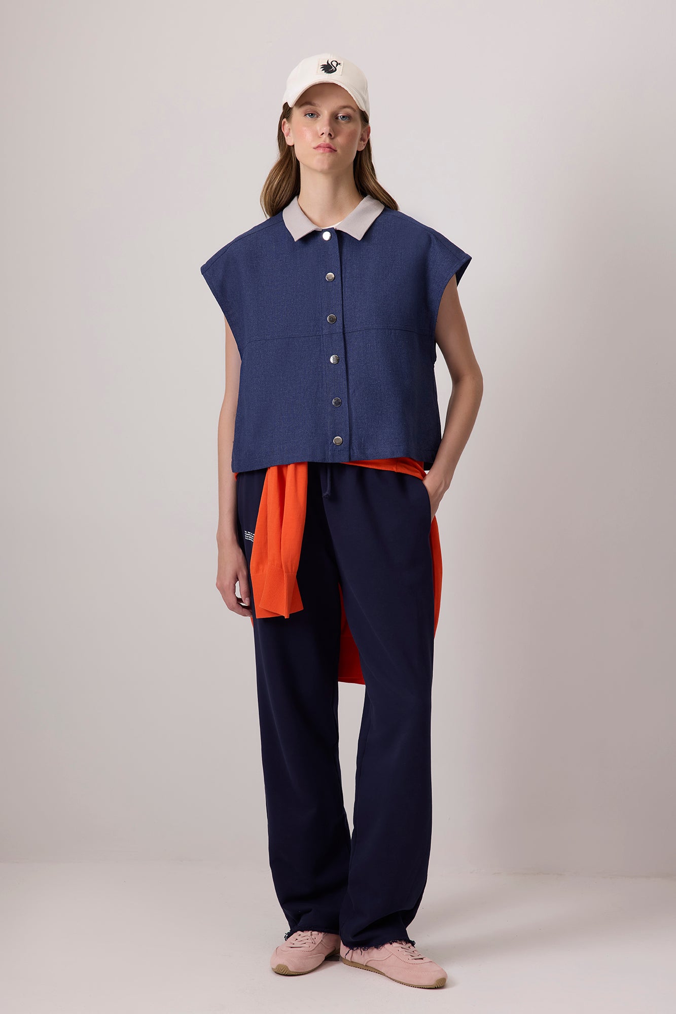 OVERSIZE KETEN YELEK