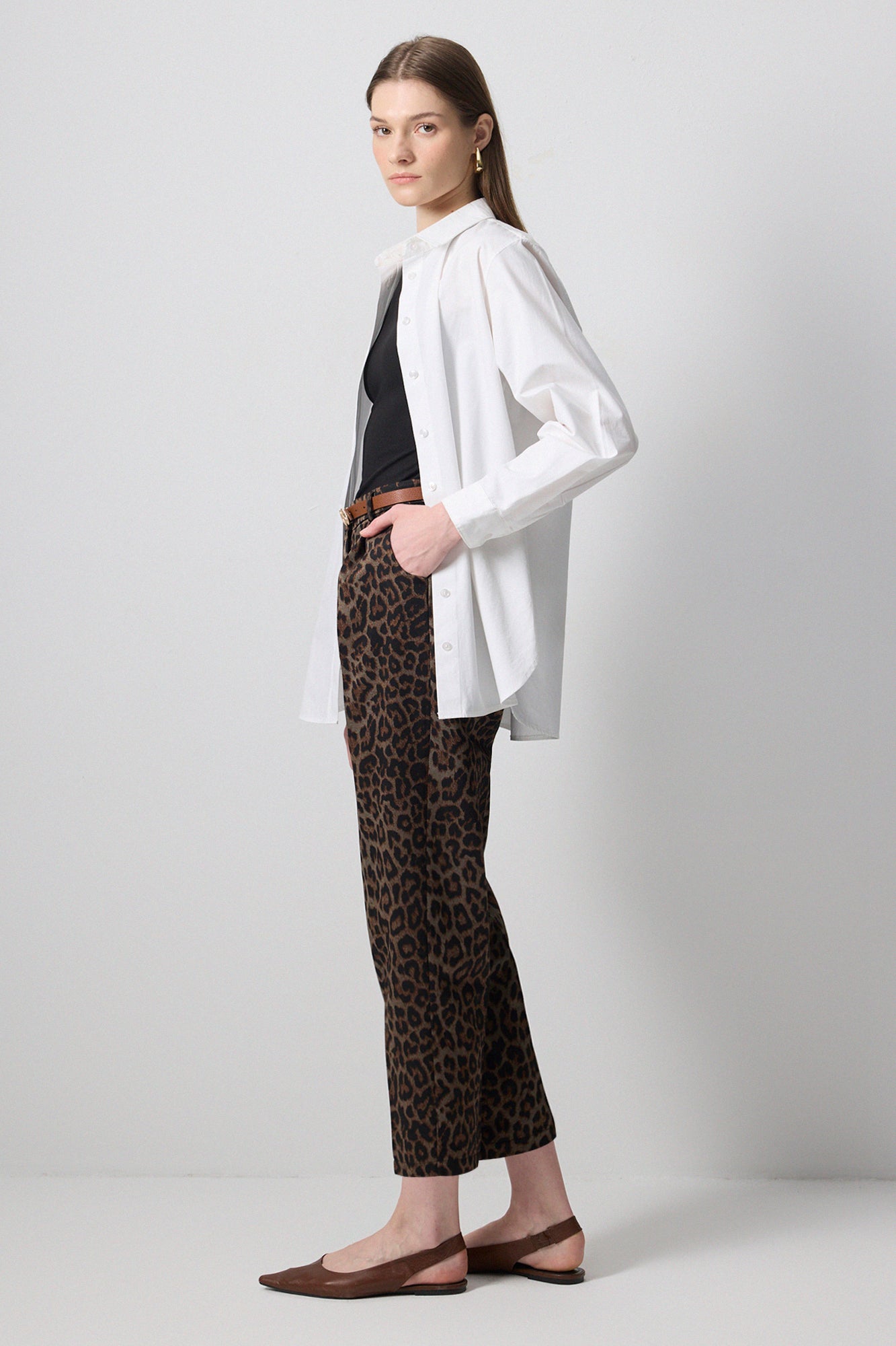 LEOPAR DESENLİ HAVUÇ PANTOLON