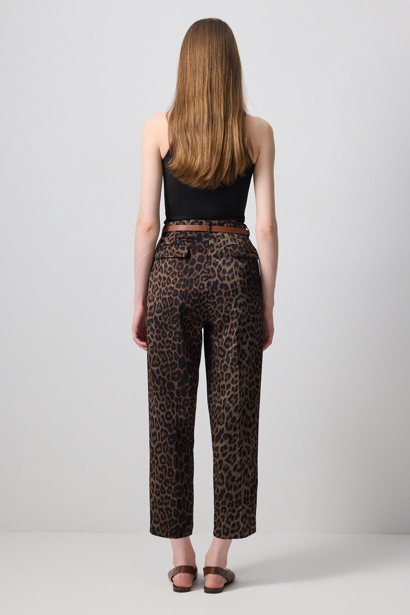 LEOPAR DESENLİ HAVUÇ PANTOLON