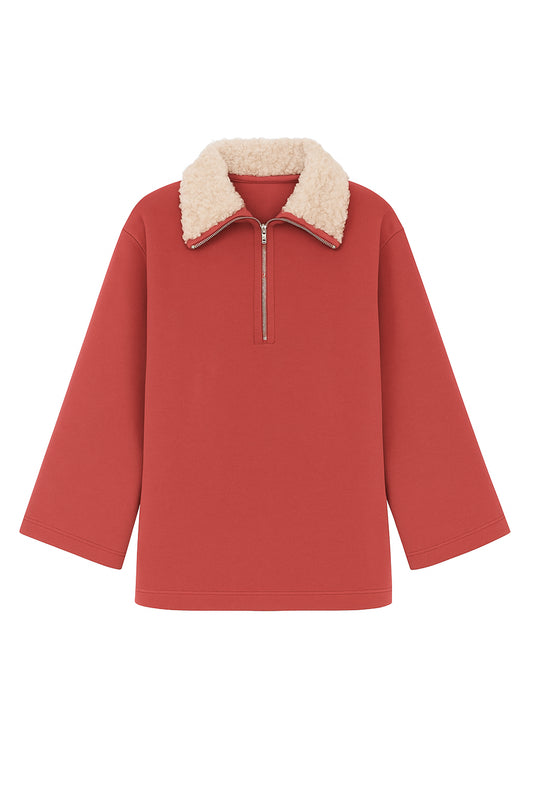 YAKASI KÜRKLÜ SWEATSHIRT