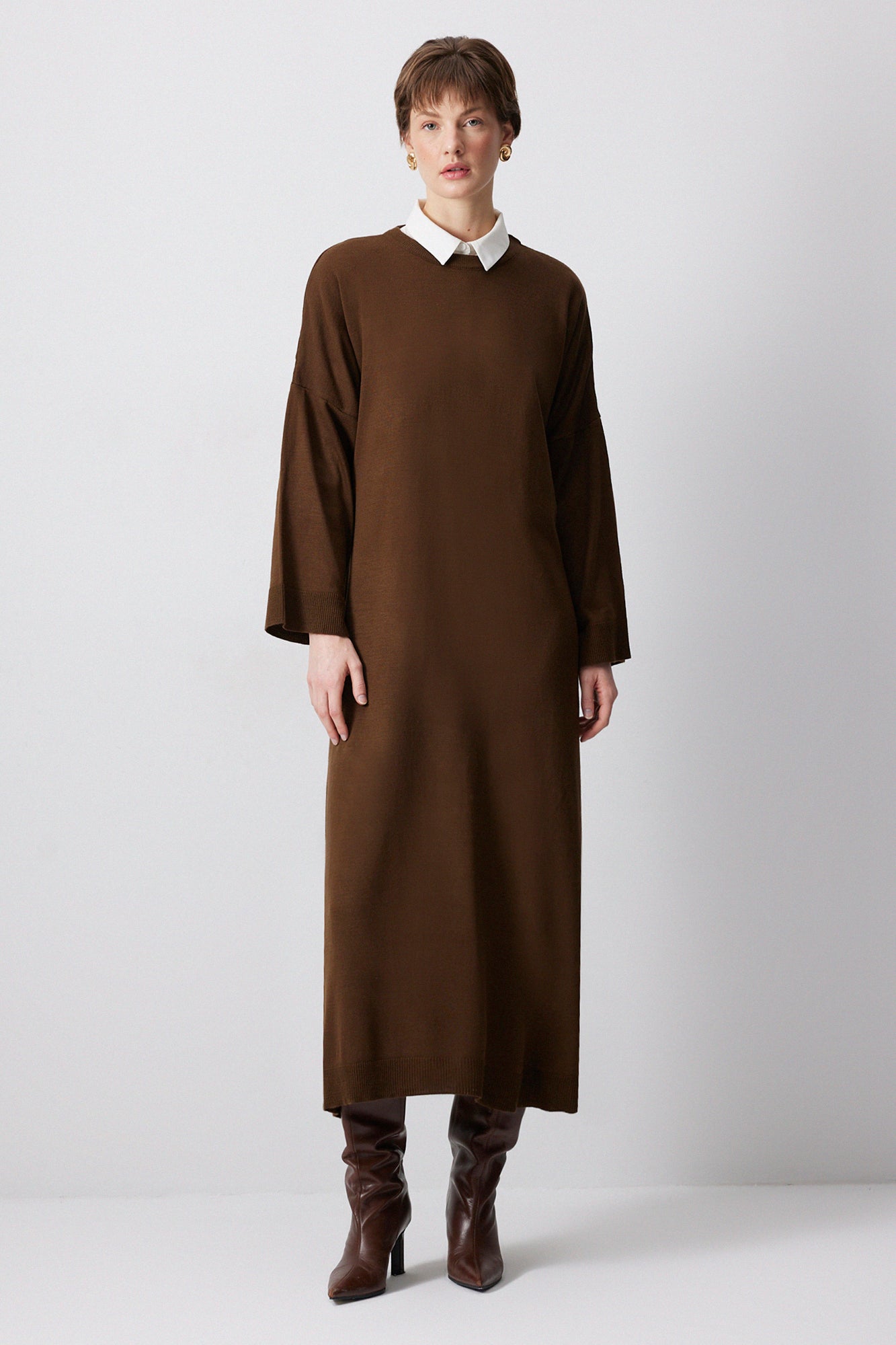 OVERSIZE TRİKO ELBİSE