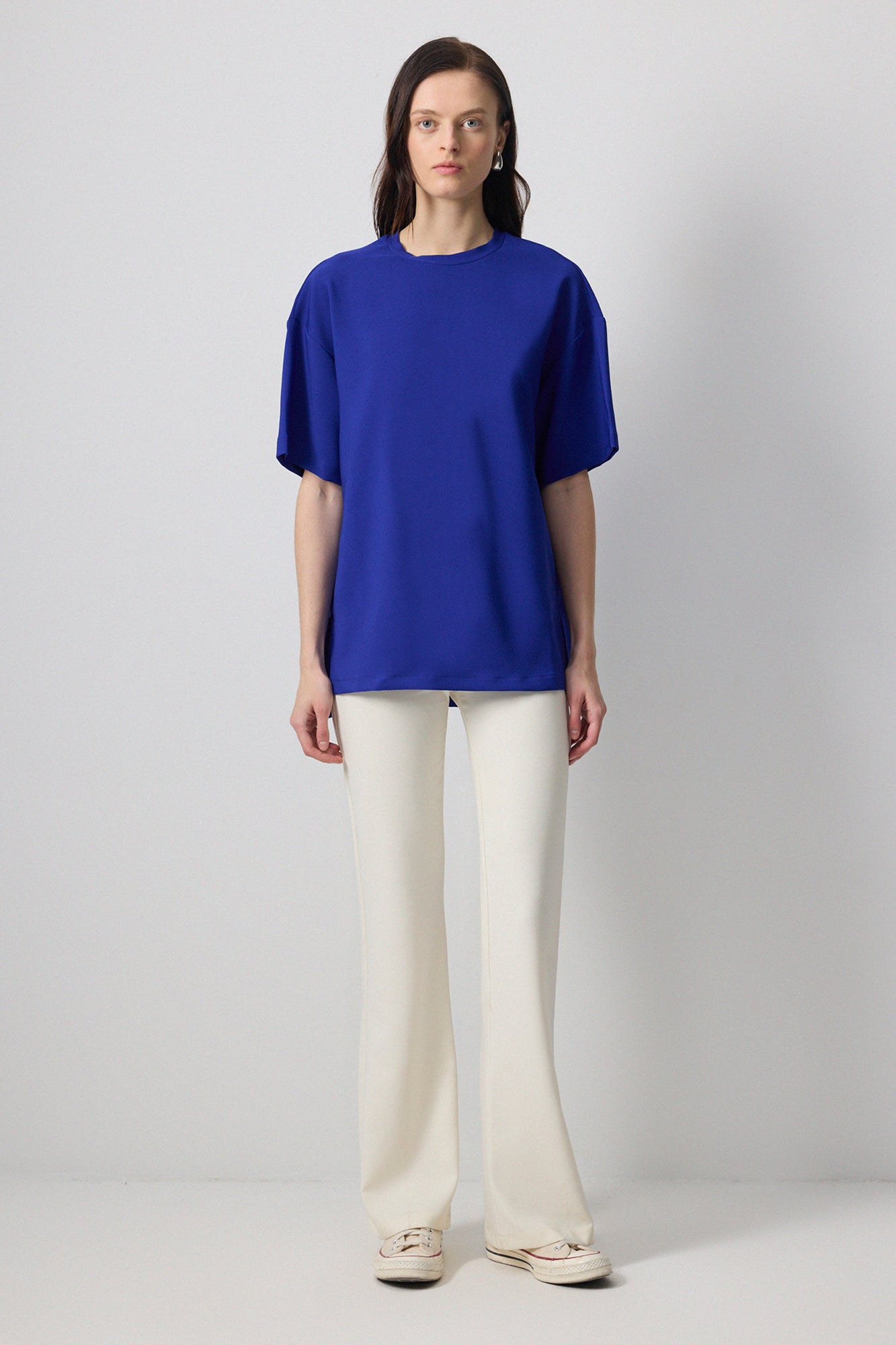 KISA KOLLU KREP T-SHIRT