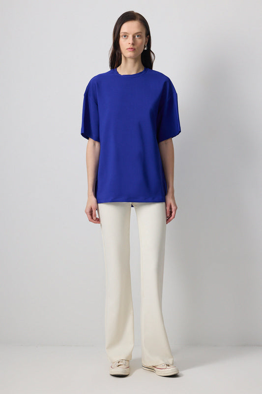 KISA KOLLU KREP T-SHIRT