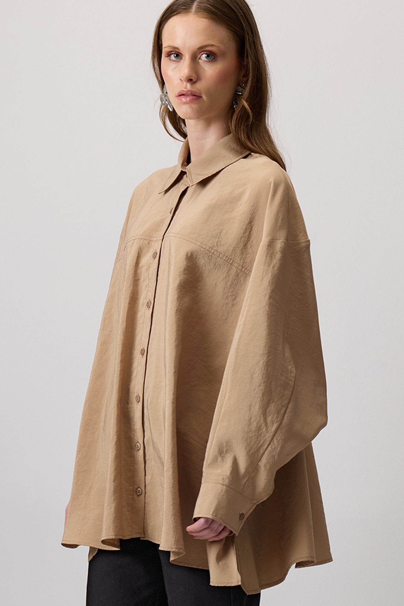 OVERSIZE KUPRA GÖMLEK
