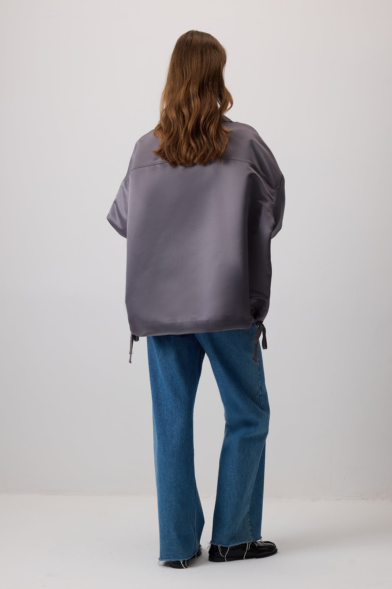 BÜZGÜLÜ SATEN OVERSIZE CEKET