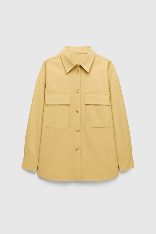 BÜZGÜLÜ SATEN OVERSIZE CEKET